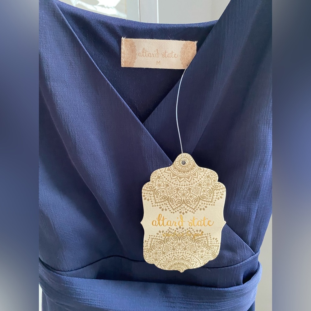 🤍BNWT ALTR’D STATE ARTESIA ROMPER IN NAVY SIZE MEDIUM - Picture 7 of 11